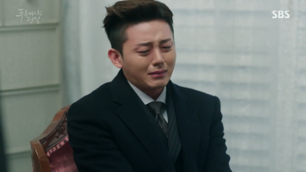 Chi Hyun fake crying for his dead stepfather
